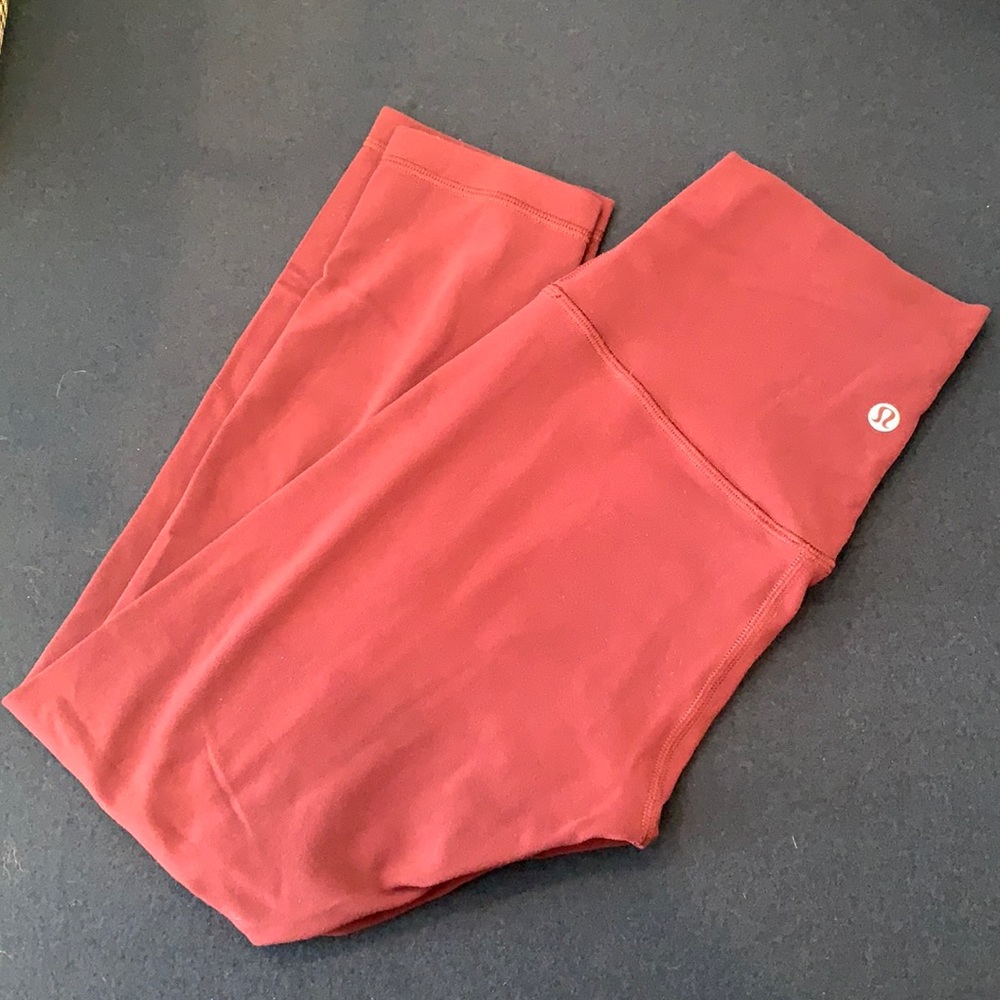 Lululemon Align Maroon Crop leggings- Size 4